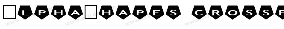 AlphaShapes crosses字体转换